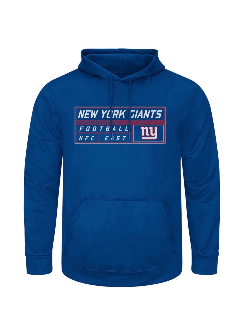 Majestic New York Giants ThermaBase Blue Pullover Hoodie Medium‎